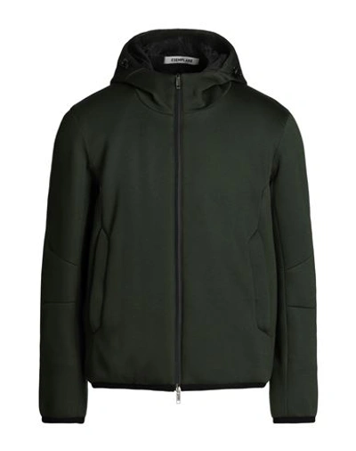 Shop Esemplare Man Jacket Dark Green Size 40 Viscose