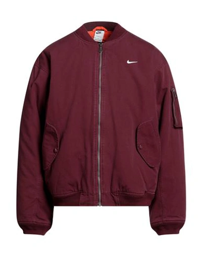 Shop Nike Man Jacket Deep Purple Size Xl Cotton