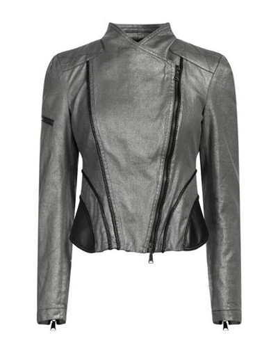 Richmond Woman Jacket Grey Size 6 Cotton, Elastane In Grey
