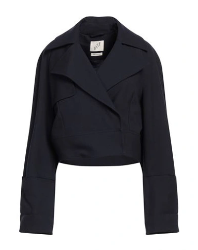 Bite Studios Woman Coat Midnight Blue Size 8 Wool In Blue