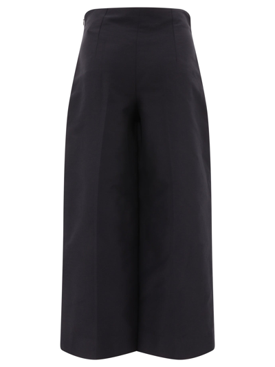 Shop Marni Cropped Cotton Cady Trousers