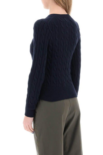 Polo Ralph Lauren Cotton Cable Long Sleeve Cardigan Blue