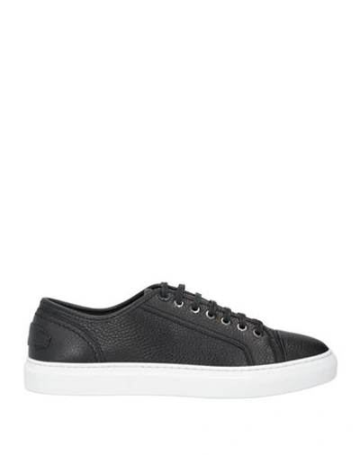 Shop Brioni Man Sneakers Black Size 7 Soft Leather