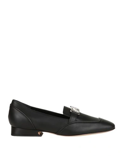 Shop Alberta Ferretti Woman Loafers Black Size 7 Leather