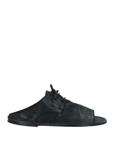 Shop Marsèll Man Sandals Black Size 9 Leather