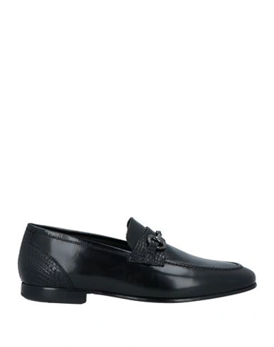 Shop Giovanni Conti Man Loafers Black Size 9 Leather