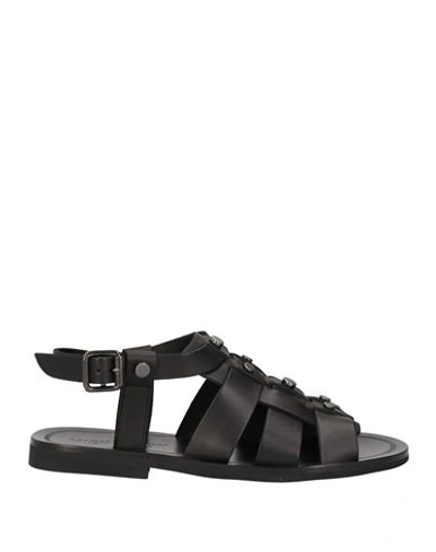 Shop Mich E Simon Mich Simon Man Sandals Black Size 9 Leather