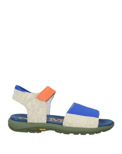 Shop Diemme Man Sandals Bright Blue Size 9 Textile Fibers, Leather