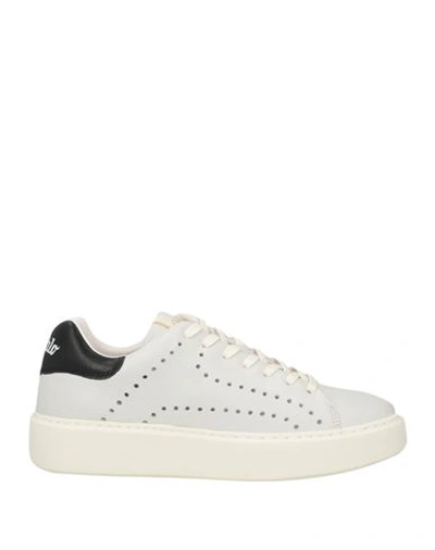 Buffalo Woman Sneakers Off White Size 7.5 Calfskin In Off White