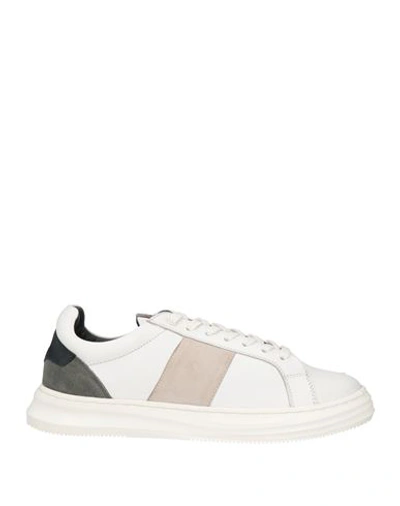 Shop Harmont & Blaine Man Sneakers White Size 8 Leather