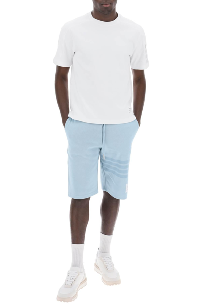 Shop Thom Browne 4 Bar Shorts In Cotton Knit