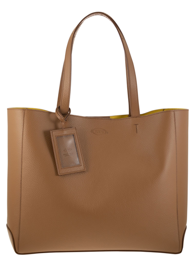 Shop Tod's Leather Shopping Bag