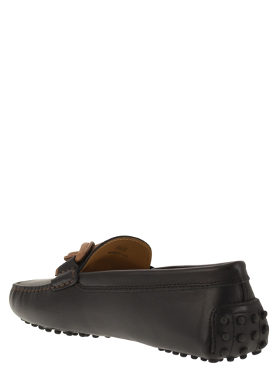 Shop Tod's Loafer With Metal Chain