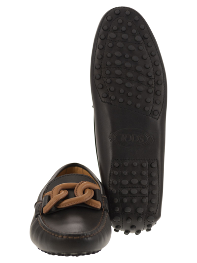 Shop Tod's Loafer With Metal Chain