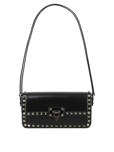 Shop Valentino Garavani Rockstud23 East West Shoulder Bag