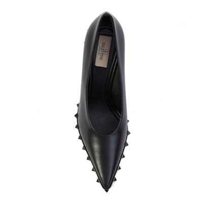 Shop Valentino Garavani  Garavani Rockstud Leather Pumps