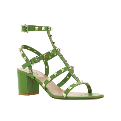 Shop Valentino Garavani  Garavani Rockstud Leather Sandals