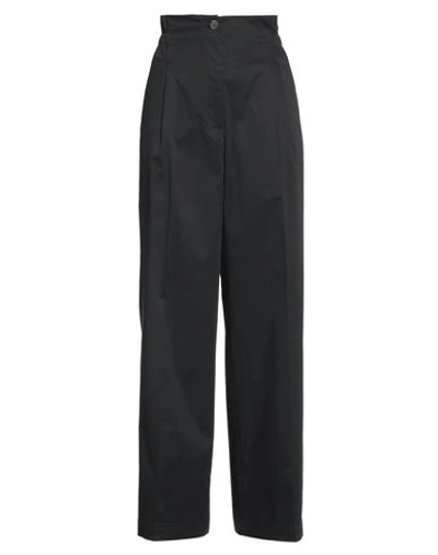 Shop Scaglione City Woman Pants Black Size 8 Cotton, Elastane