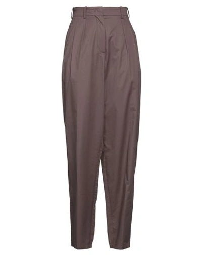 Joseph Woman Pants Dove Grey Size 6 Cotton In Grey