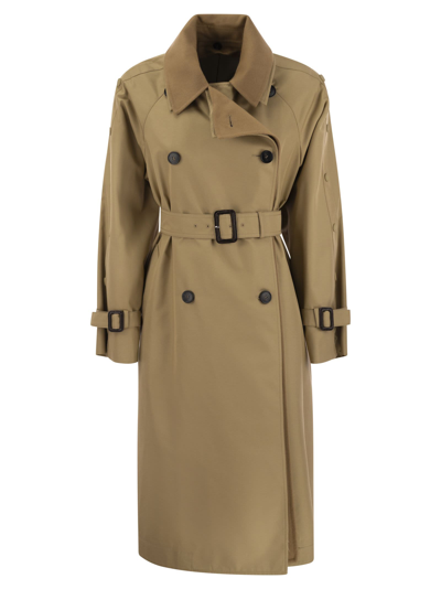 Shop Weekend Max Mara Daphne Drip Proof Cotton Trench Coat With Belt