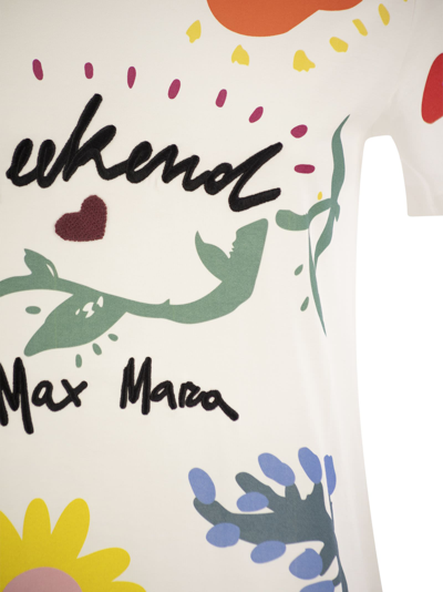 Shop Weekend Max Mara Cinema Jersey T Shirt With Print
