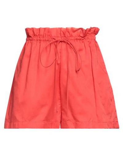 The Andamane Woman Shorts & Bermuda Shorts Red Size Xs Cotton In Red