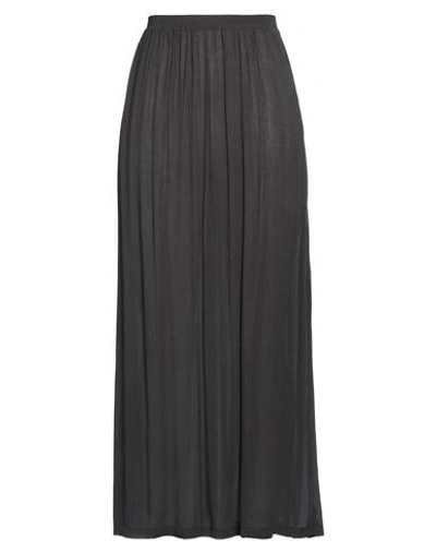 Shop Sophie Deloudi Woman Maxi Skirt Steel Grey Size 2 Viscose