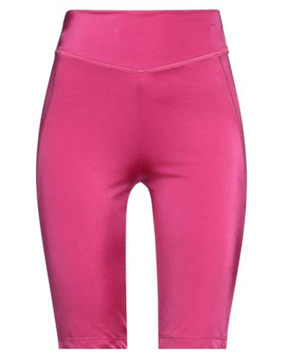 Shop 4giveness Woman Leggings Fuchsia Size M Polyamide, Elastane In Pink