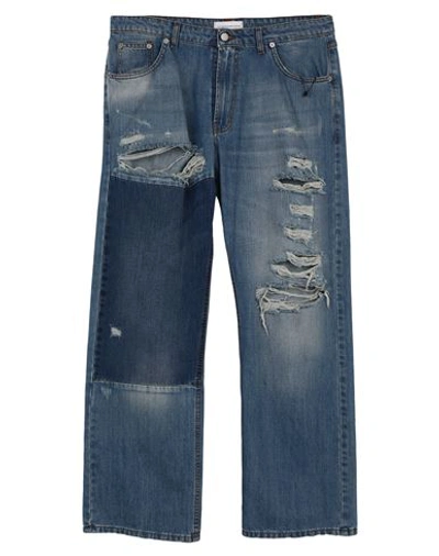 Shop Faith Connexion Man Jeans Blue Size Xxl Cotton