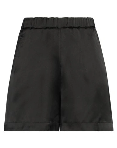 The Nina Studio Woman Shorts & Bermuda Shorts Black Size 6 Polyester In Black