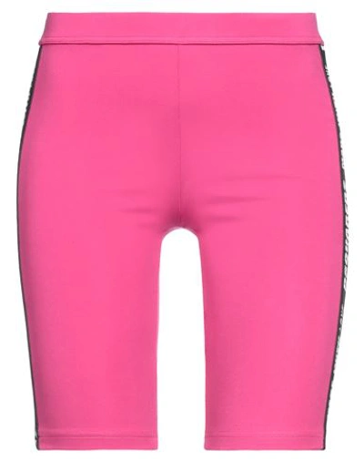 Shop Dsquared2 Woman Leggings Fuchsia Size 10 Cotton, Elastane In Pink