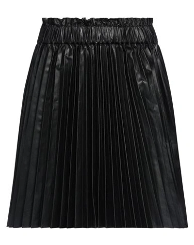 Shop Red Valentino Woman Mini Skirt Black Size 4 Lambskin