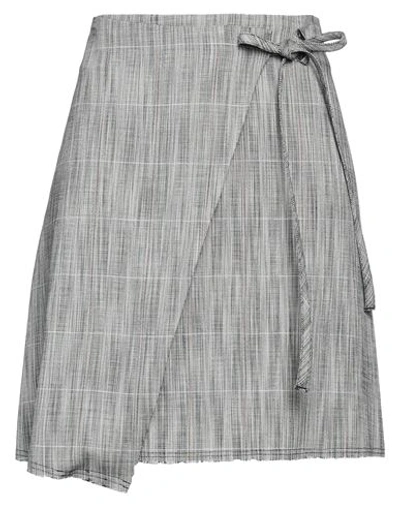 Shop Closed Woman Mini Skirt Black Size 28 Viscose, Polyester, Elastane