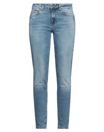 Liu •jo Woman Jeans Blue Size 25w-30l Cotton, Elastane In Blue