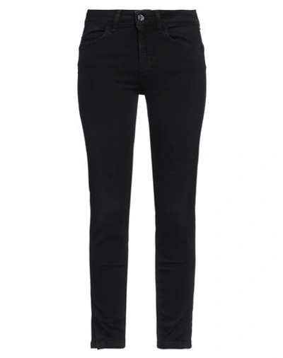 Shop Liu •jo Woman Jeans Black Size 27w-28l Cotton, Elastane
