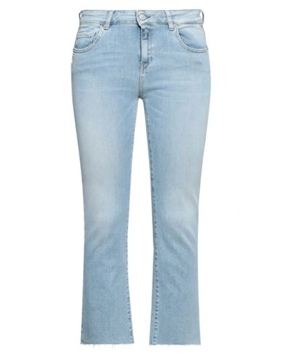 Shop Replay Woman Jeans Blue Size 32 Cotton, Modal, Polyester, Elastane