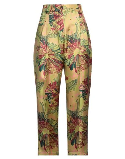 Shop Momoní Woman Pants Sage Green Size 8 Silk