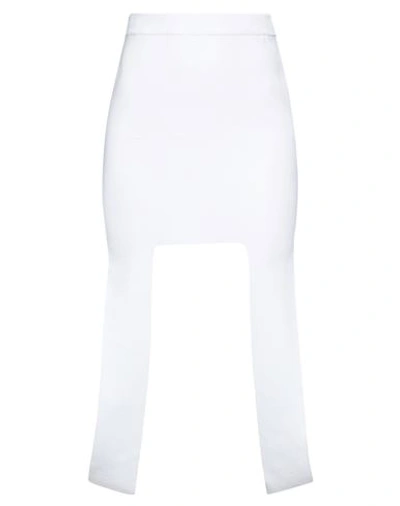 Boyarovskaya Woman Mini Skirt White Size M Viscose, Polyester In White