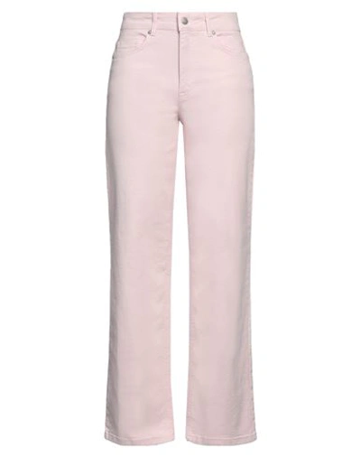 Shop Selected Femme Woman Jeans Light Pink Size 30w-32l Organic Cotton, Elastane