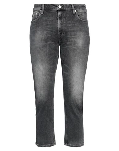 Shop Tommy Jeans Man Jeans Black Size 34w-30l Cotton, Elastane