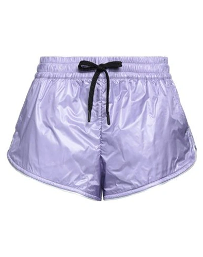 Shop Moncler Grenoble Woman Shorts & Bermuda Shorts Purple Size S Polyamide