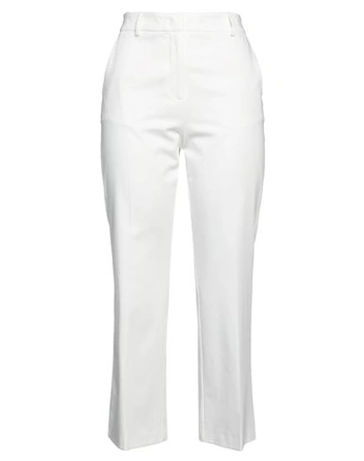 Shop Max & Co . Woman Pants White Size 4 Cotton, Elastane