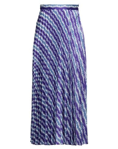 Shop Sandro Woman Midi Skirt Purple Size 10 Polyester