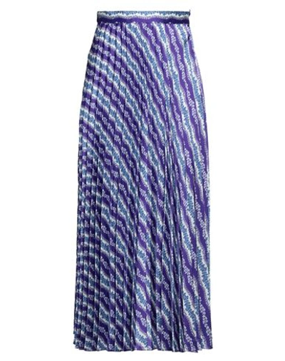 Sandro Woman Midi Skirt Purple Size 10 Polyester In Purple