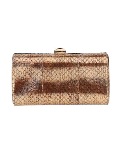 Shop Rodo Woman Handbag Gold Size - Leather