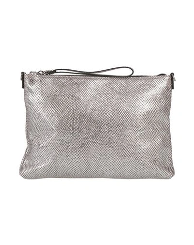 Shop Gianni Chiarini Woman Handbag Silver Size - Leather