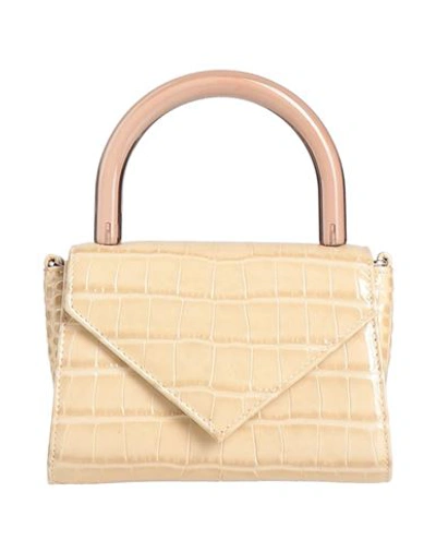 Shop Gedebe Woman Handbag Beige Size - Calfskin