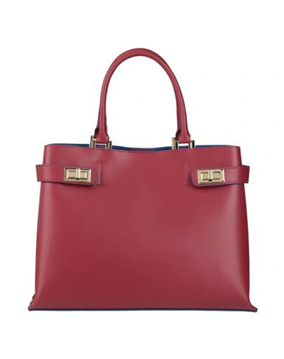 Shop Laura Di Maggio Woman Handbag Brick Red Size - Leather