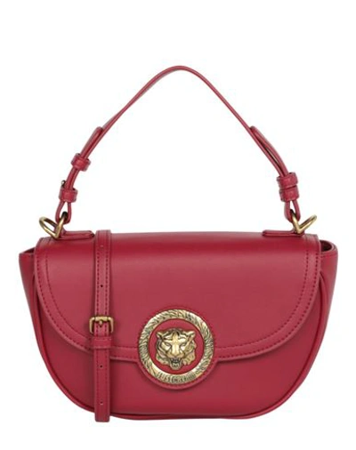 Shop Just Cavalli Small Tiger Motif Shoulder Bag Woman Shoulder Bag Red Size - Polyester