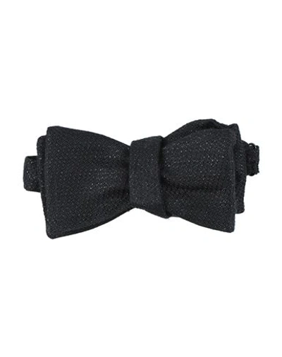Shop Eton Man Ties & Bow Ties Black Size - Silk, Polyester
